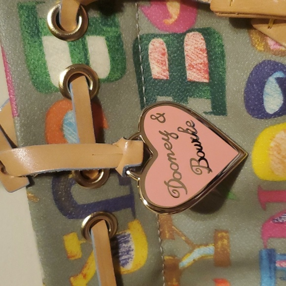 Dooney & Bourke RARE neon print mini bag with shoulder strap. EUC!!! - Picture 5 of 7